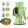 绿色的 