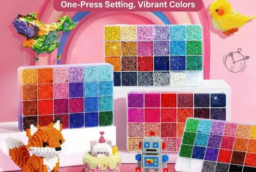 Полное руководство для начинающих по созданию объемных фигурок из бусин Perler Fuse Beads.