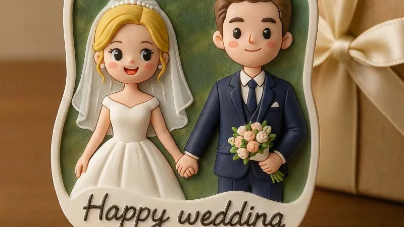 Don't let your wedding photos only live on social media: turn your love into a tangible sculpture.