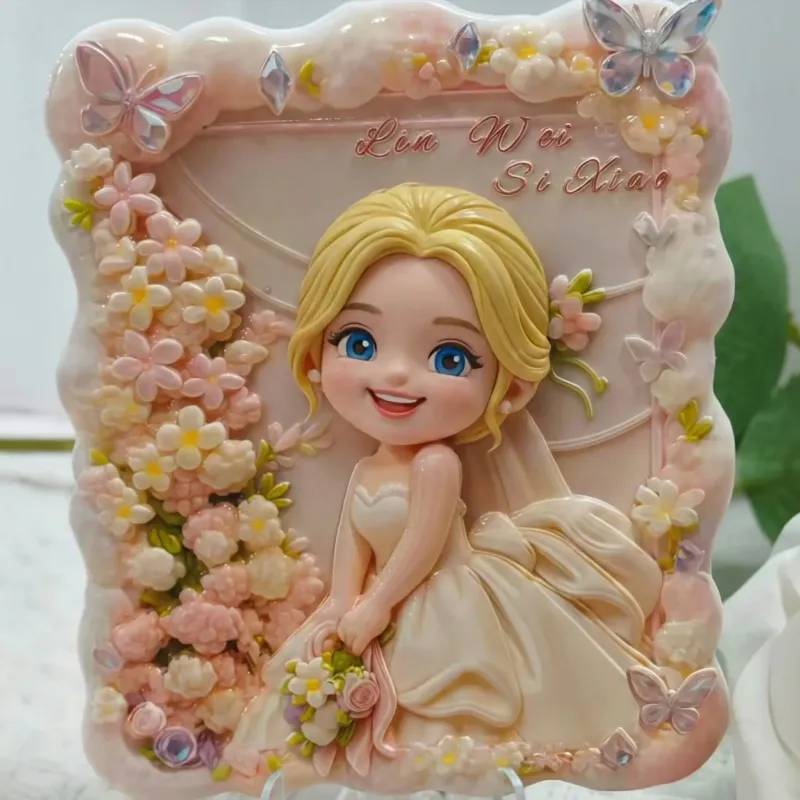 定制3D打印照片浮雕冰箱贴 - 个性化婚礼和周年纪念礼物