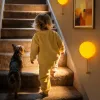 Rechargeable Balloon Wall Night Light with Pull Cord & Timer