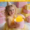 Rechargeable Balloon Wall Night Light with Pull Cord & Timer