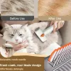 CustMake 二合一宠物梳毛梳和去毛工具 - 适用于犬猫的底毛耙