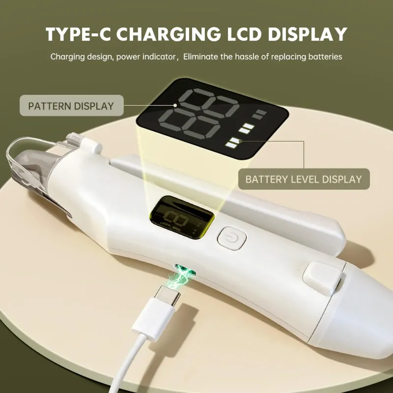 2-in-1 Smart Pet Nail Clipper & Grinder with LED Quick Sensor & LCD Display