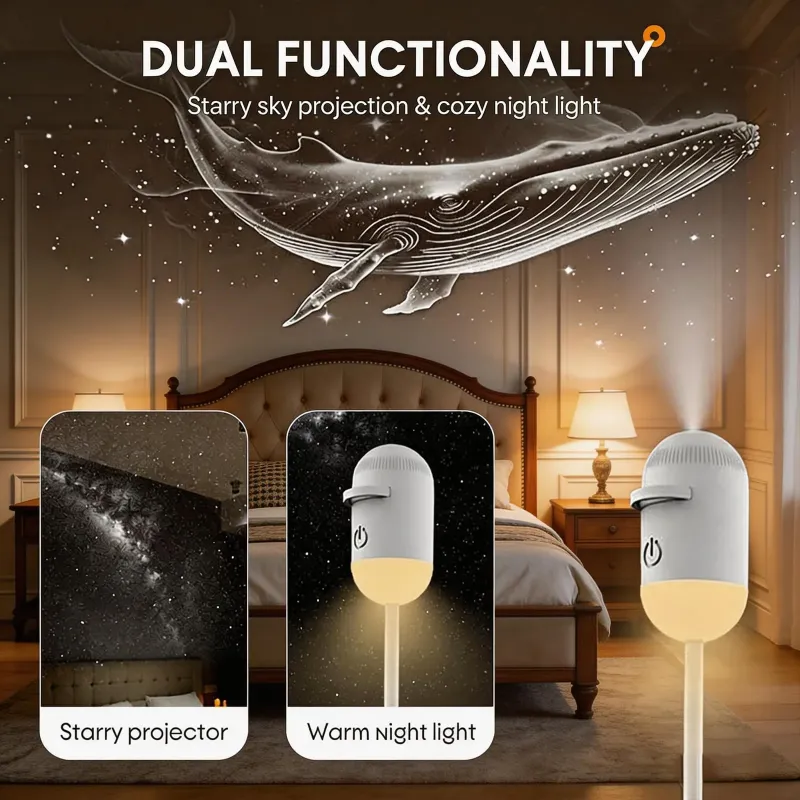 二合一星空投影仪小夜灯及替换投影片