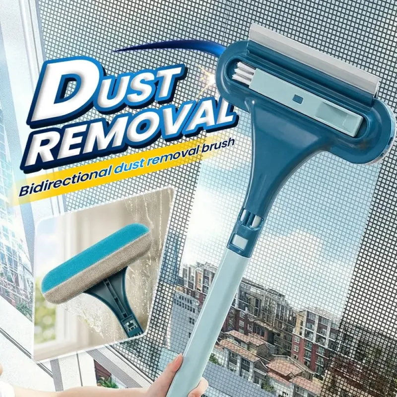 2合1纱窗清洗刷带刮板 多功能纱窗清洁神器 居家门窗清洁工具