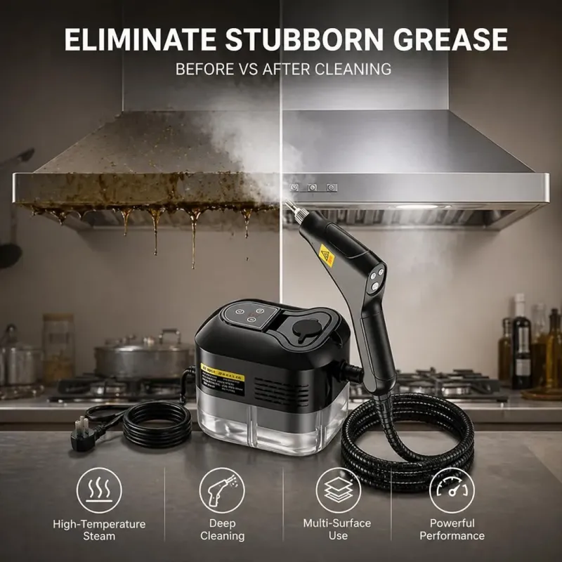 2500W Handheld High-Temperature Pressurized Steam Cleaner Professional Rapid-Heating Steamer