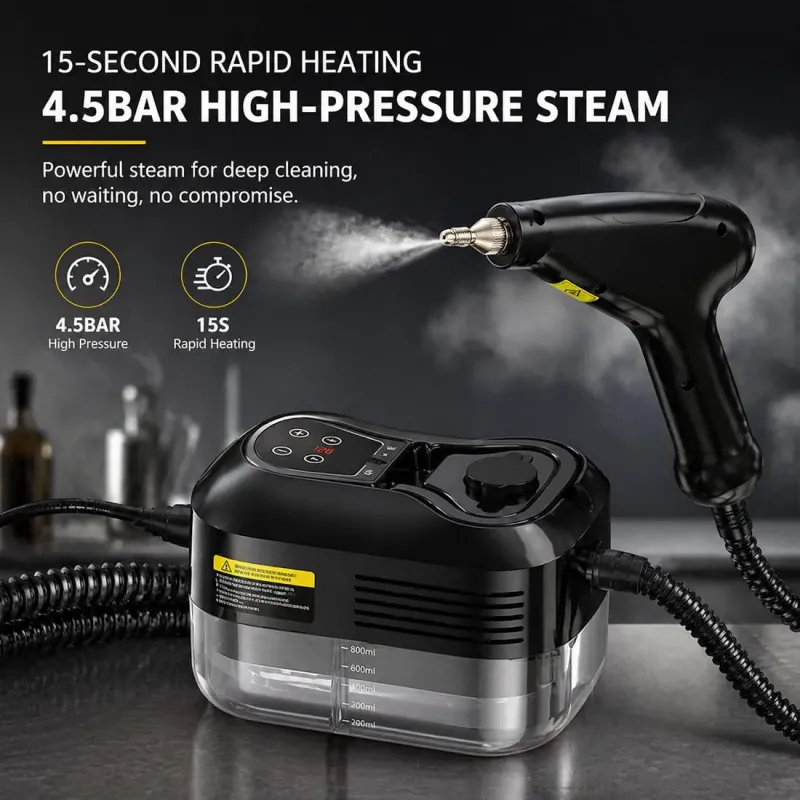 2500W Handheld High-Temperature Pressurized Steam Cleaner Professional Rapid-Heating Steamer