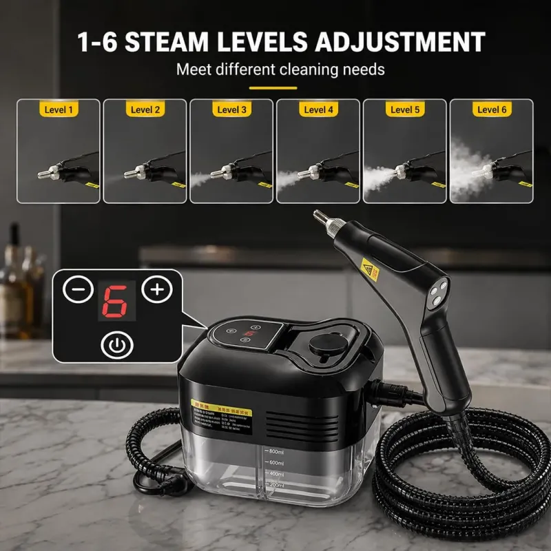 2500W Handheld High-Temperature Pressurized Steam Cleaner Professional Rapid-Heating Steamer