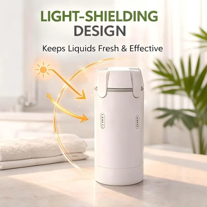 4-in-1 Travel Dispenser Bottle Portable Pump Bottles Set TSA-Friendly Toiletries