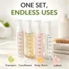 4-in-1 Travel Dispenser Bottle Portable Pump Bottles Set TSA-Friendly Toiletries