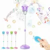 Automatic Bubble Machine, New Standing Bubble Blower with Lights & Music, Adjustable Height Bubble Maker for Parties, Birthdays, Weddings and Outdoor