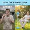 Automatic Bubble Machine, New Standing Bubble Blower with Lights & Music, Adjustable Height Bubble Maker for Parties, Birthdays, Weddings and Outdoor