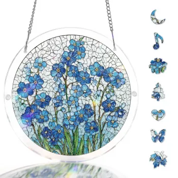 亚克力阳光捕捉器拼图 - 蔚蓝花语 居家装饰套件