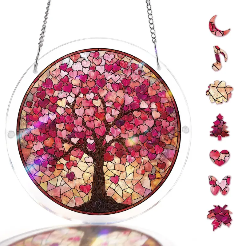 亚克力阳光捕捉器拼图 - 爱之枝 居家装饰套件