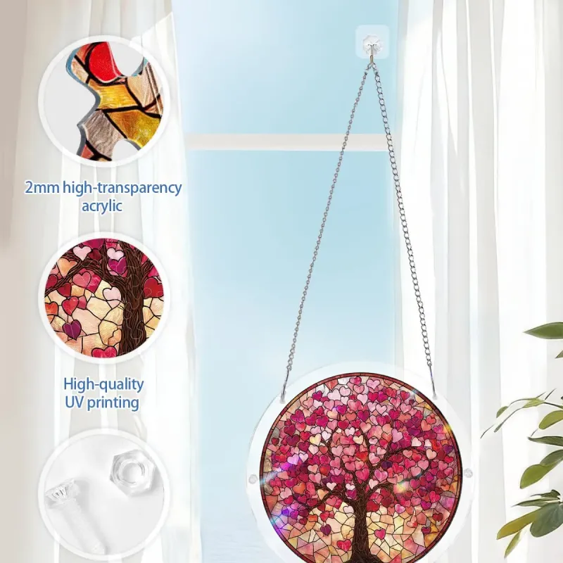 亚克力阳光捕捉器拼图 - 爱之枝 居家装饰套件