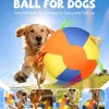 Balle gonflable géante apaisante pour chiens - Jouet gonflable géant résistant aux déchirures avec housse lavable et pompe