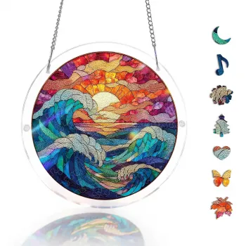 亚克力阳光捕捉器拼图 - 逐日之海 居家装饰套件