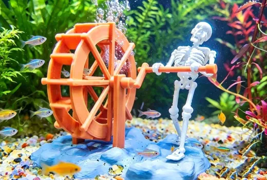 Хватит бросать токсичный пластик в аквариум! Этот скелет-аэратор спас моих рыб