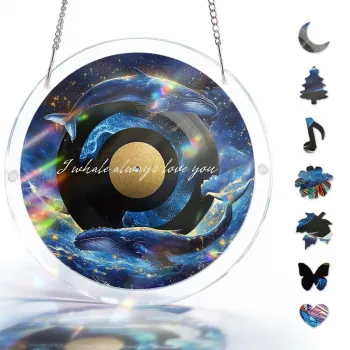 亚克力阳光捕捉器拼图 - 银河鲸梦 居家装饰套件