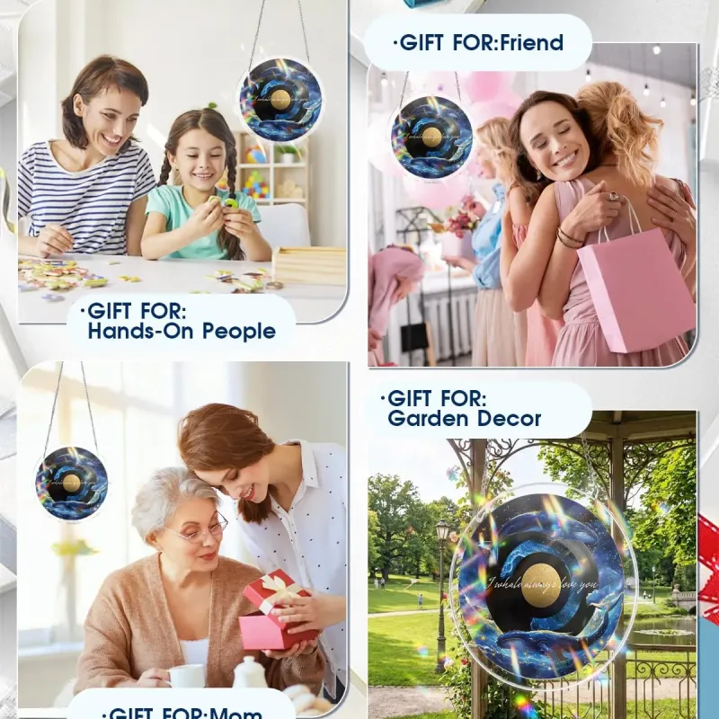 亚克力阳光捕捉器拼图 - 银河鲸梦 居家装饰套件