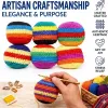 Hand-Made Knitted Footbags Set - Colorful Crochet Footbag for Adults & Beginners