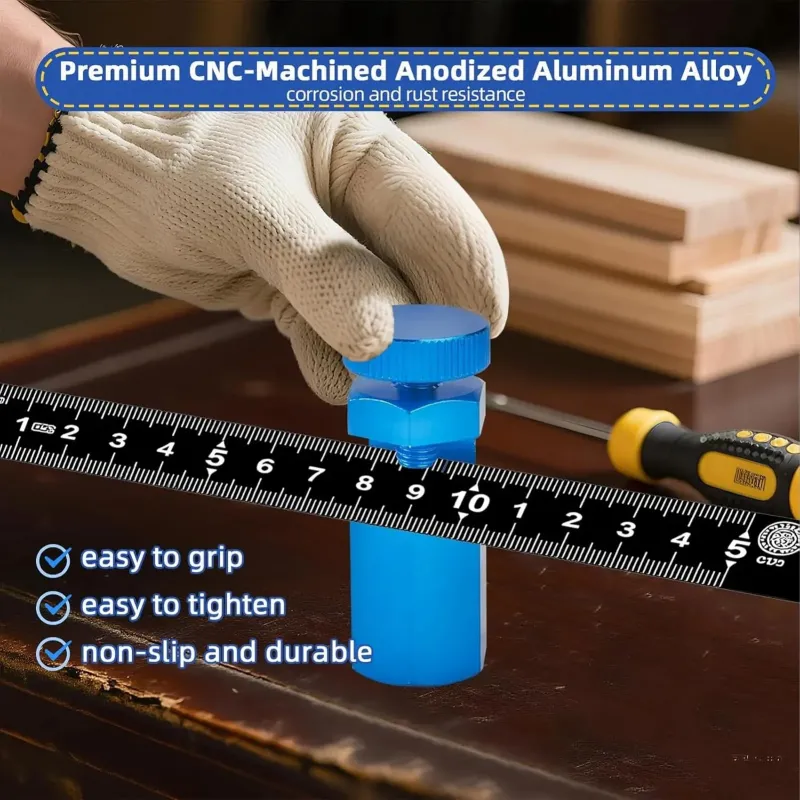 六角形高楼梯规，适用于框架方尺 - 防滑直角尺夹带钩