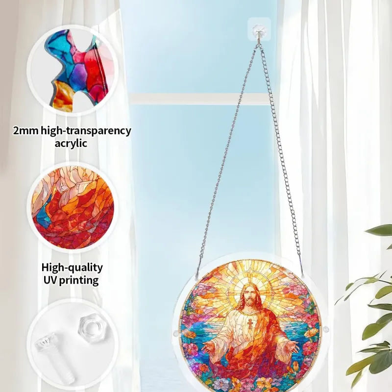 亚克力阳光捕捉器拼图 - 耶稣圣光 居家装饰套件