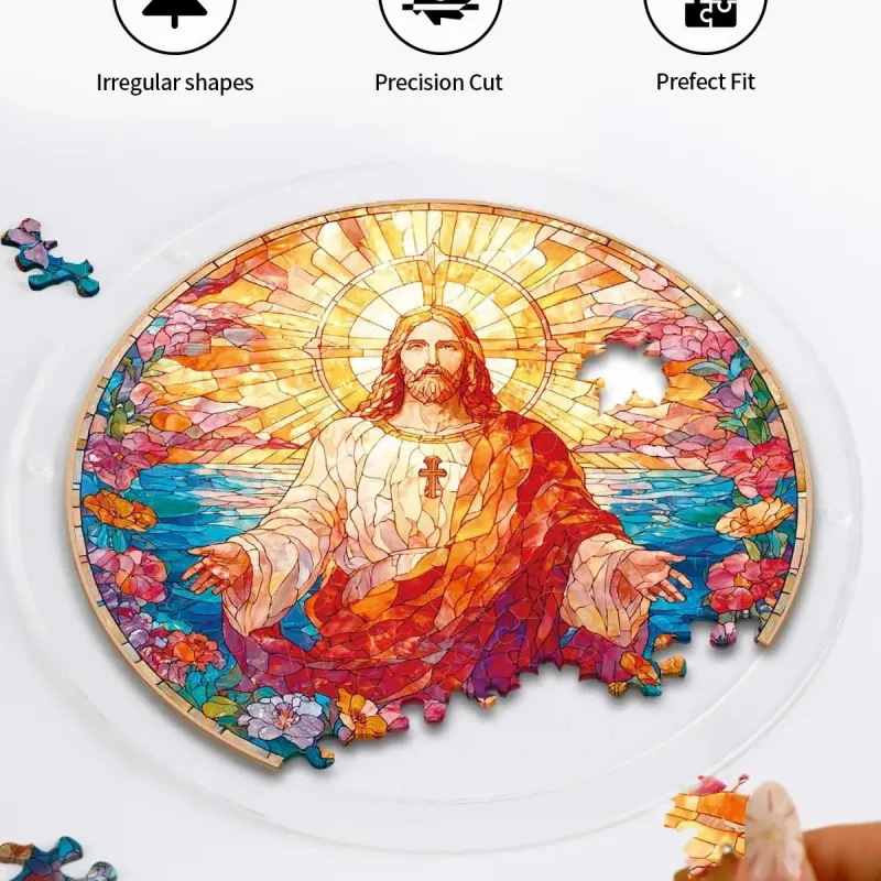 亚克力阳光捕捉器拼图 - 耶稣圣光 居家装饰套件