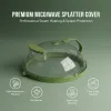 微波炉防溅罩带蒸笼 - 10英寸高圆顶盘罩