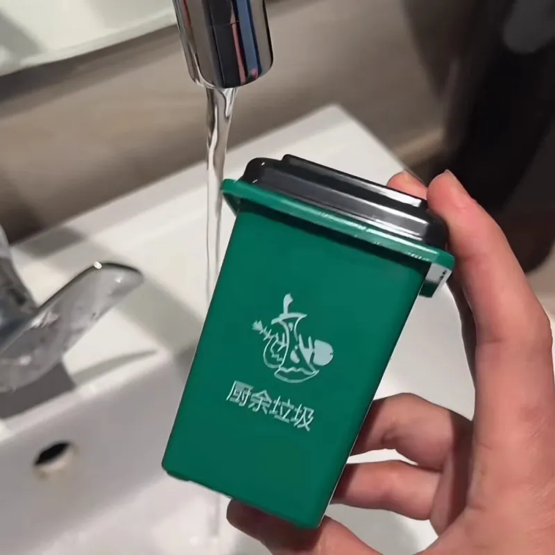 创意迷你滋水垃圾桶 搞怪整蛊玩具小水枪 愚人节恶搞送朋友礼物