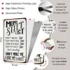 Mom's Sh*t List Funny Aluminum Metal Sign Retro Wall Decor 8x12 Inch