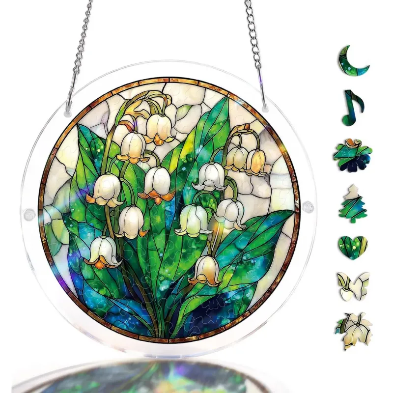 Rompecabezas Acrílico Atrapasoles - Valle Secreto de Lirios