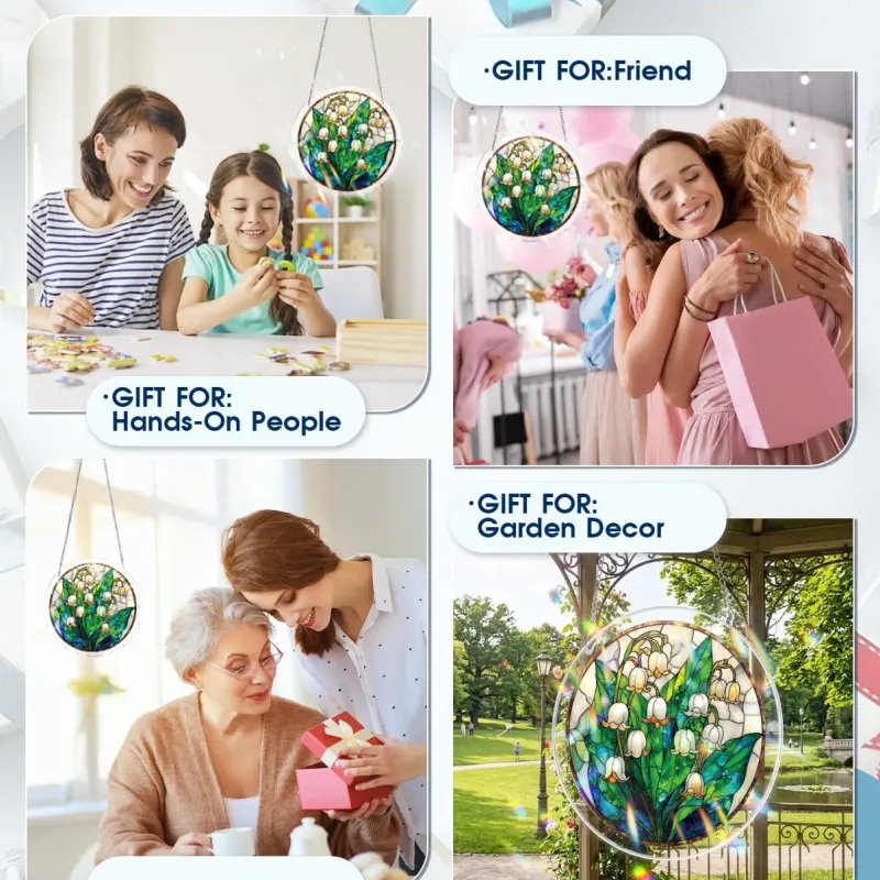 Rompecabezas Acrílico Atrapasoles - Valle Secreto de Lirios