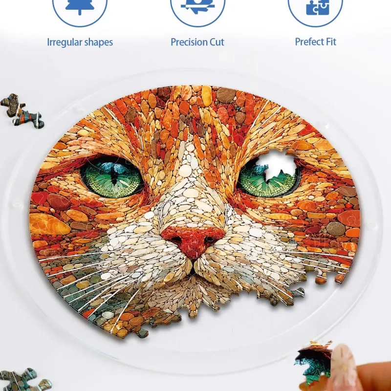 亚克力阳光捕捉器拼图 - 陨石猫咪 居家装饰套件