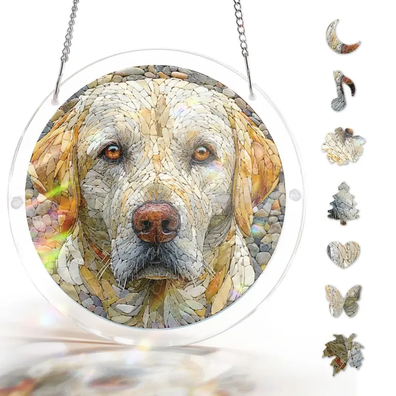 亚克力阳光捕捉器拼图 - 陨石狗狗 居家装饰套件