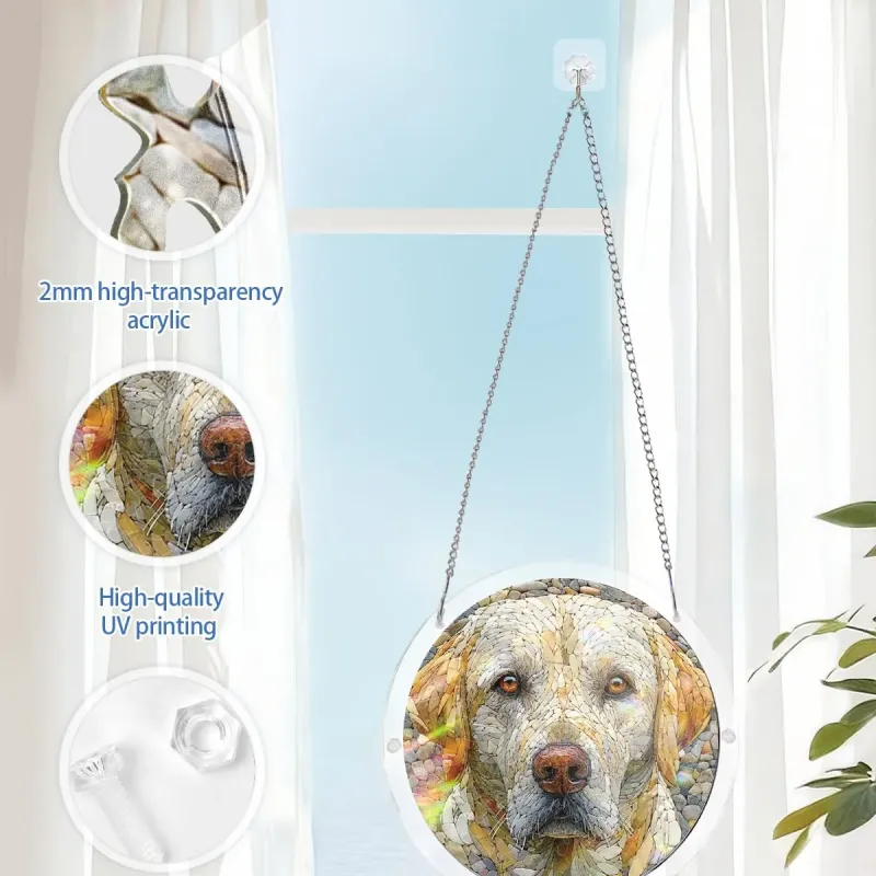 亚克力阳光捕捉器拼图 - 陨石狗狗 居家装饰套件