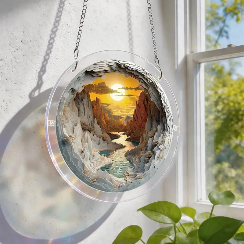 亚克力阳光捕捉器拼图 - 日落峡谷 居家装饰套件