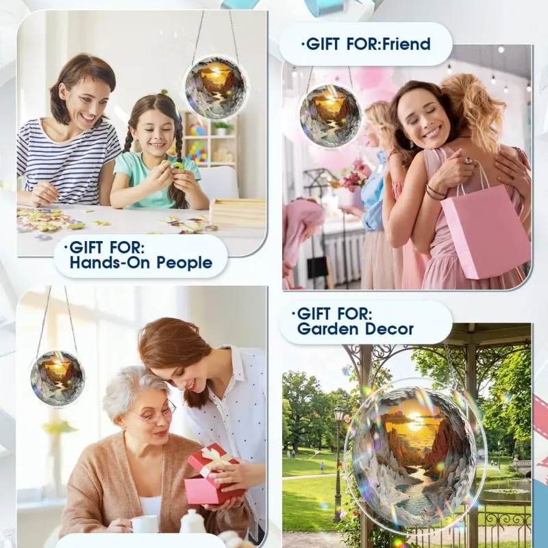 亚克力阳光捕捉器拼图 - 日落峡谷 居家装饰套件