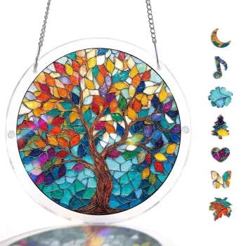 亚克力阳光捕捉器拼图 - 光耀之树 居家装饰套件