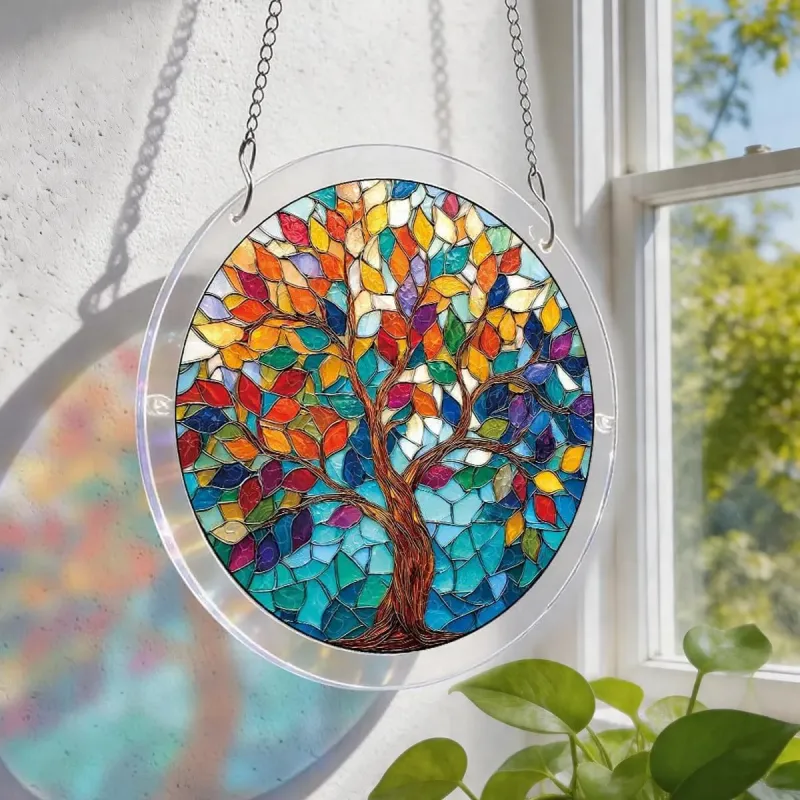 亚克力阳光捕捉器拼图 - 光耀之树 居家装饰套件