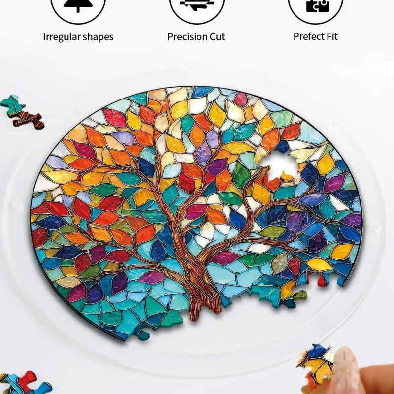 亚克力阳光捕捉器拼图 - 光耀之树 居家装饰套件