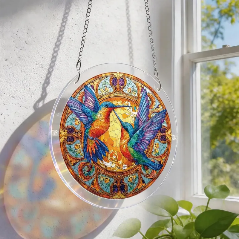 亚克力阳光捕捉器拼图 - 双生光翼 居家装饰套件