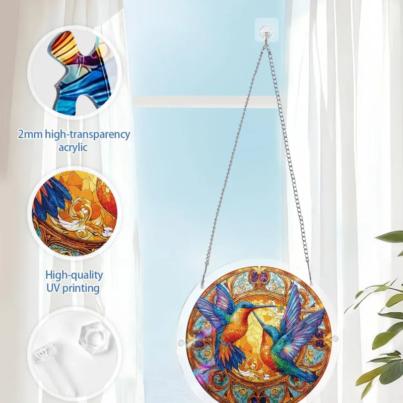 亚克力阳光捕捉器拼图 - 双生光翼 居家装饰套件
