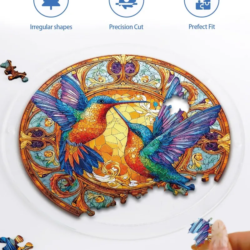 亚克力阳光捕捉器拼图 - 双生光翼 居家装饰套件