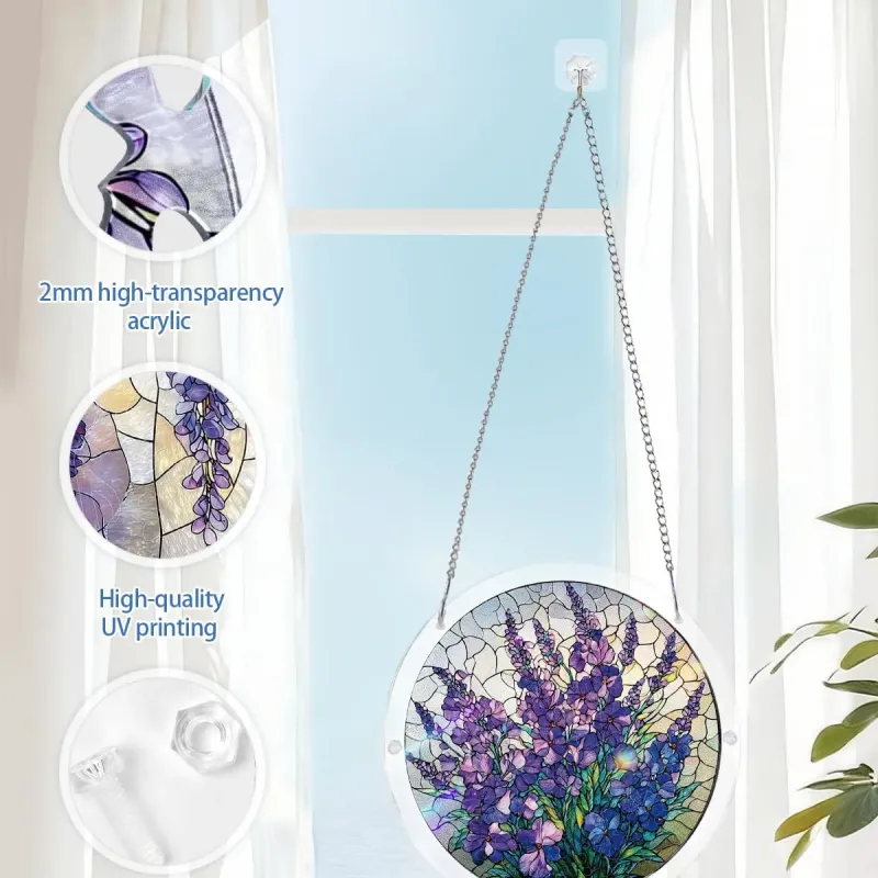Violet Garden Grace Acrylic Suncatcher Puzzle
