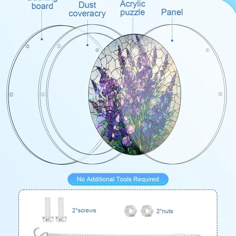 Violet Garden Grace Acrylic Suncatcher Puzzle
