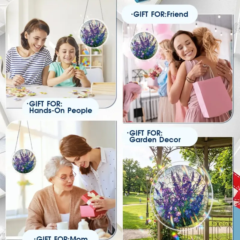 Violet Garden Grace Acrylic Suncatcher Puzzle