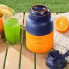 Wireless Juicer Cup, 180W Portable Blender with 38-Blades, Rechargeable USB Personal Blender for Fruits & Vegetables