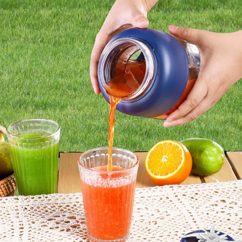 Wireless Juicer Cup, 180W Portable Blender with 38-Blades, Rechargeable USB Personal Blender for Fruits & Vegetables